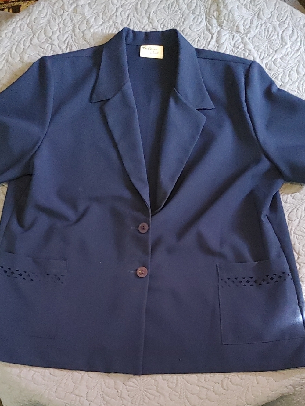 Navy Women's Blazer Jacket SZ 22W